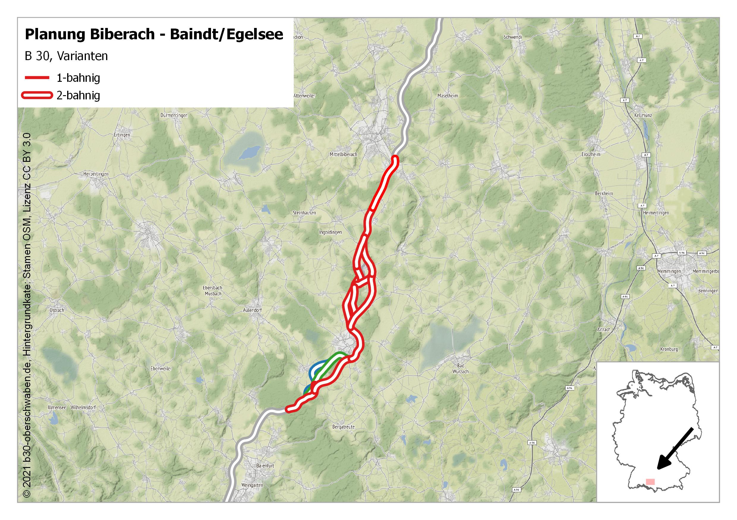 Planung Biberach - Baindt/Egelsee
