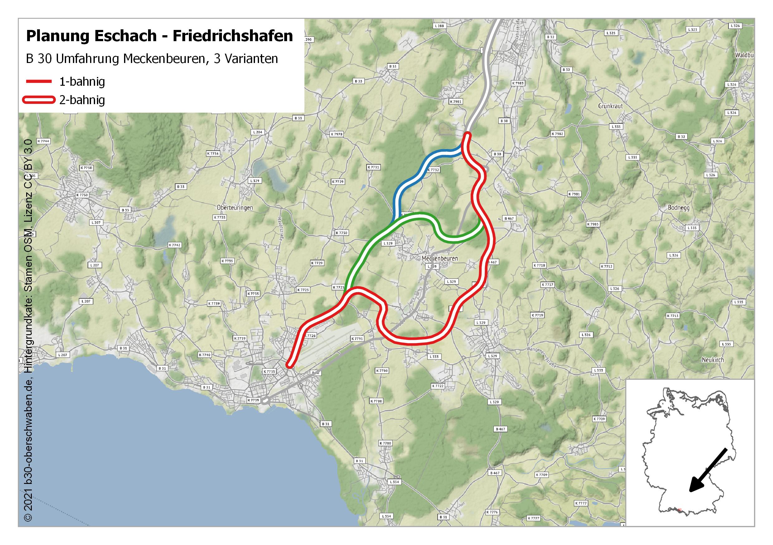 Planung Eschach - Friedrichshafen